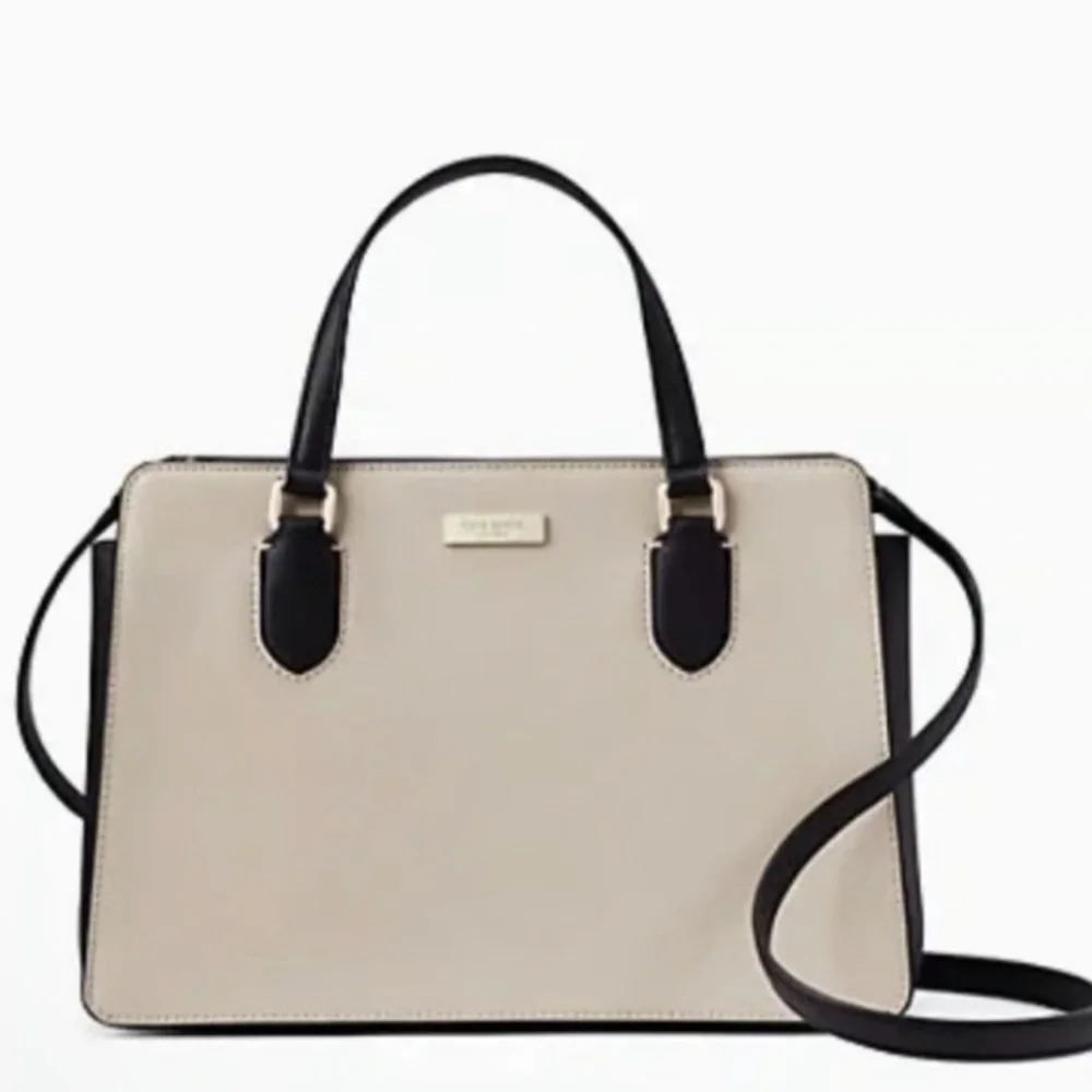 Kate Spade Black and Cream Satchel shoulder bag